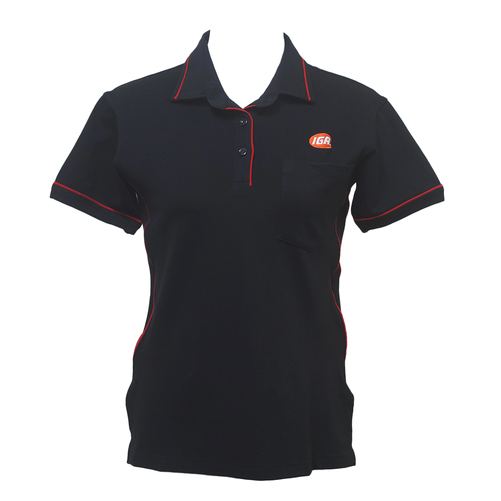 Ladies Short Sleeve Contrast Polo