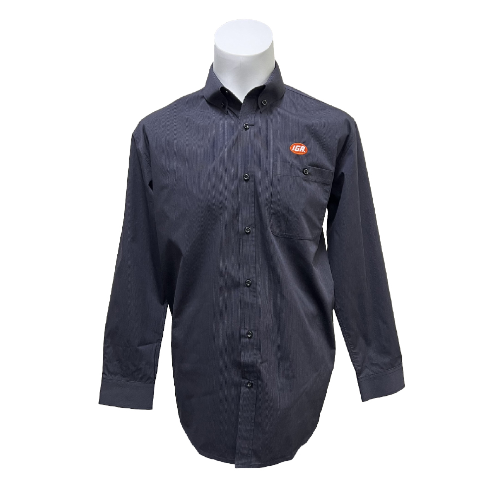 Men's Long Sleeve Tonal Stripe Shirt