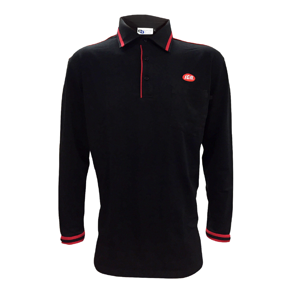 Men's Long Sleeve Contrast Polo Men's Long Sleeve Contrast Polo